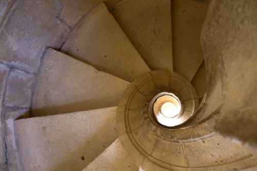 stair medieval spiral