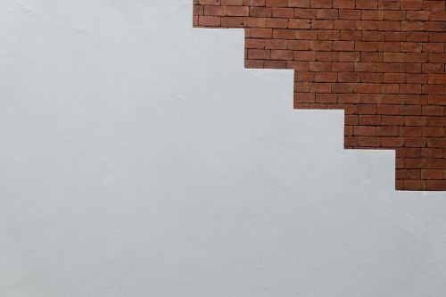stair wall white