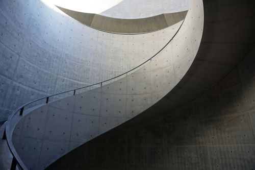 staircase spiral concrete architecture