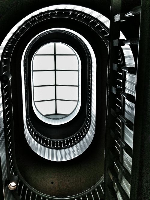 staircase spiral staircase window top of spiral staircase