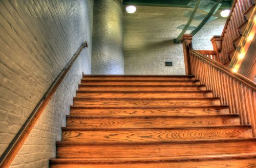 staircase stair wooden