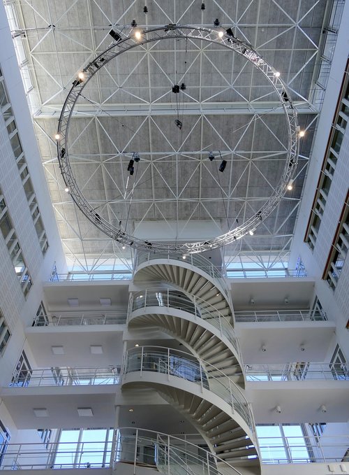 staircase  spiral  shopping centre