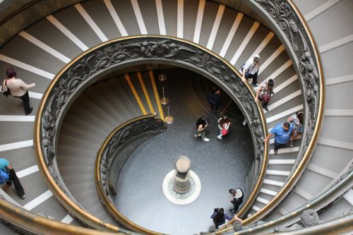 stairs vatican spiral