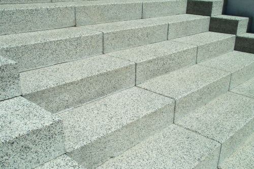 stairs concrete block gradually