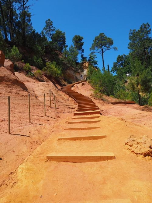 stairs gradually nature park