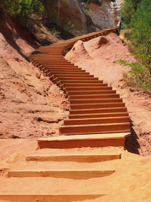 stairs gradually nature park