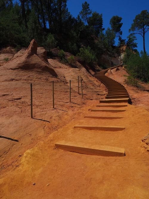 stairs gradually nature park