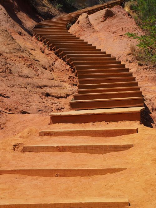 stairs gradually nature park