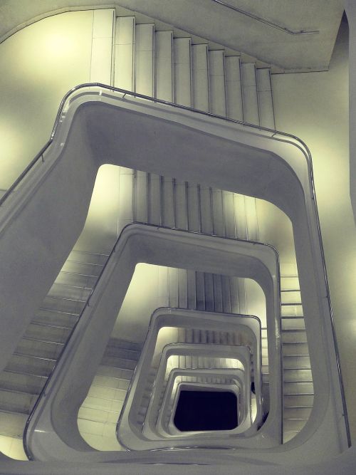 stairs architecture white