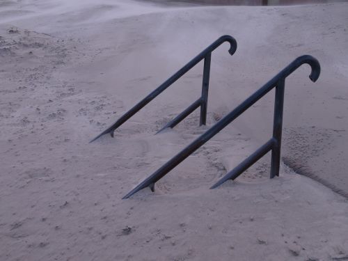 stairs drift sand