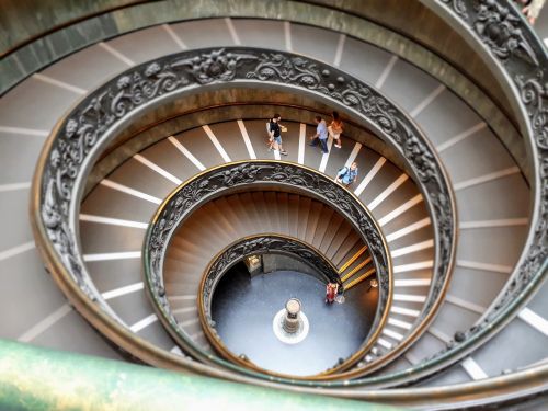 stairs vatican spiral