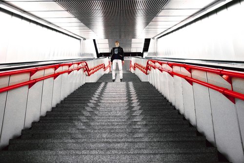 stairs  metro  passengers