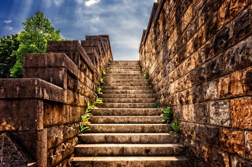 stairs  stone  gradually