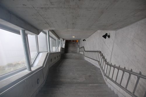 stairs concrete tunnel