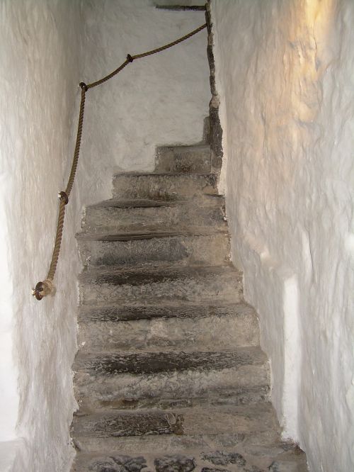 stairs steep stone