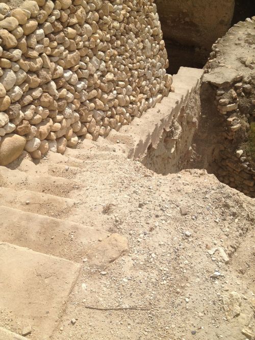 stairs jericho stone