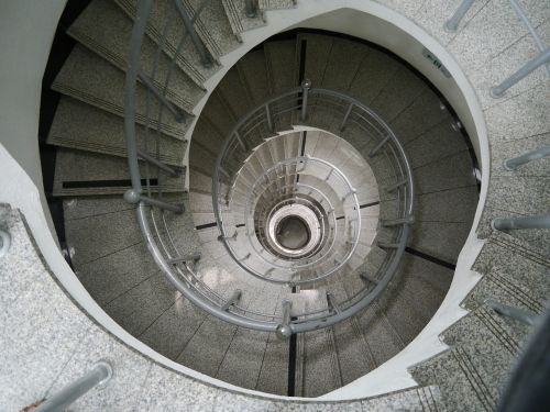 stairs spiral high