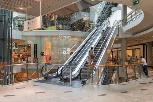 stairs shopping mall shop