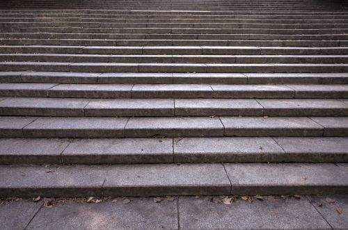 stairs empty grey
