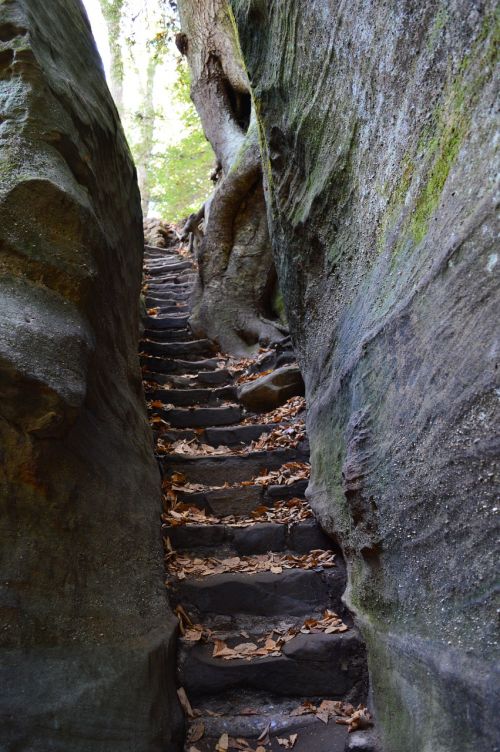 stairway rock stairway nature