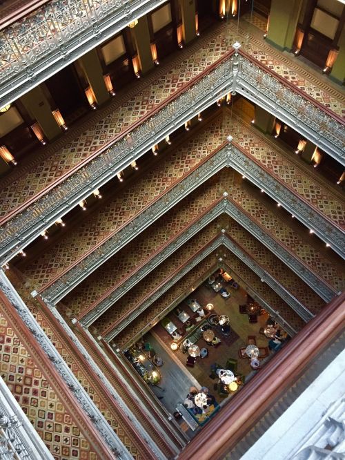 stairwell perspective architecture