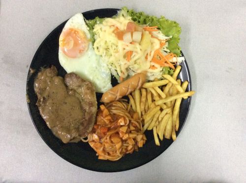 stake food meal