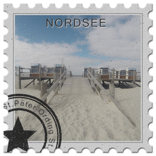 stamp north sea st peter-ording