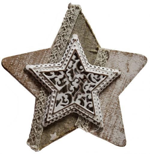 star vintage decoupage