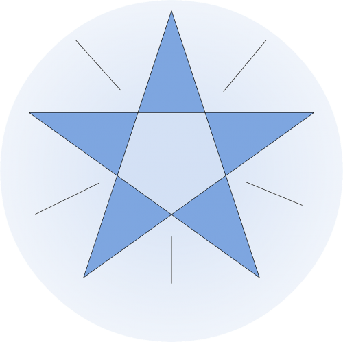 star blue pentagon