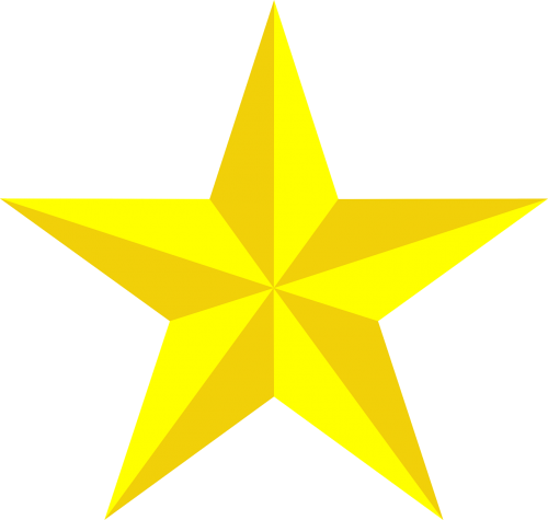 star yellow 3d