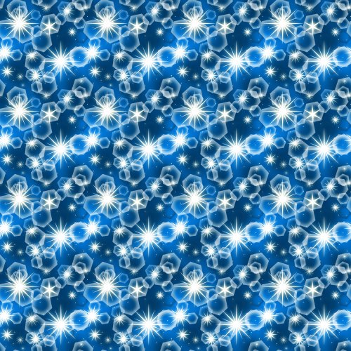 star hexagon blue