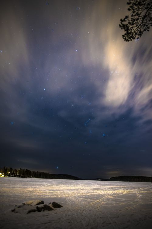 star landscape winter