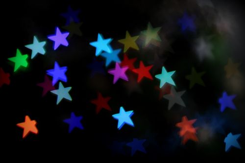 star bokeh decorations