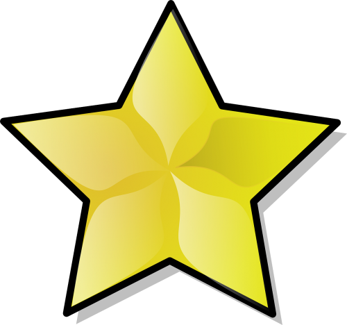 star yellow shape