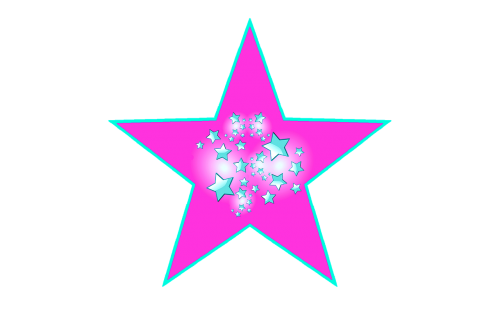 star pink star stars