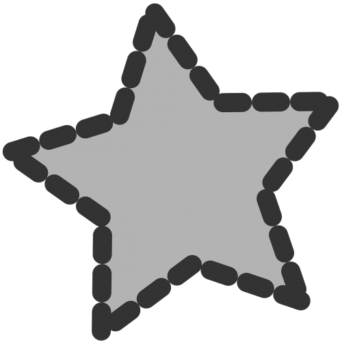 star shape dotted