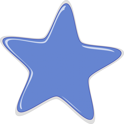 star blue glossy