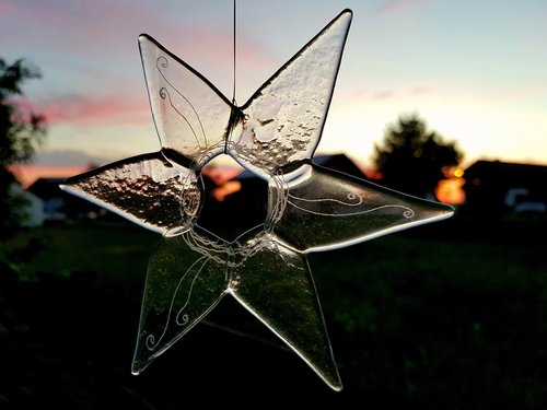 star  flower  glass