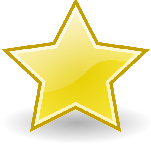 star yellow golden