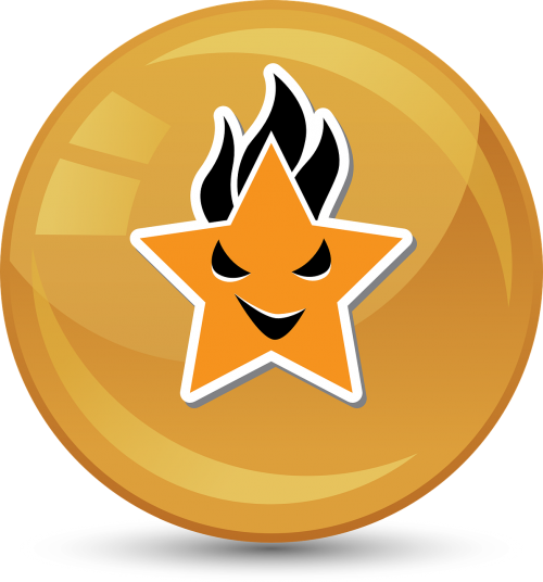 star symbol burn