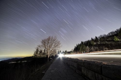 star trails astrophotography night