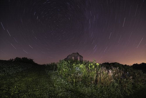 star trails  darkness  night