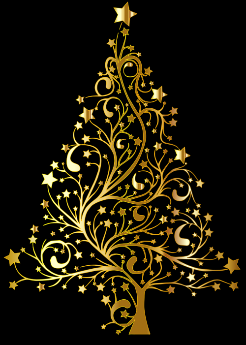 starry christmas tree