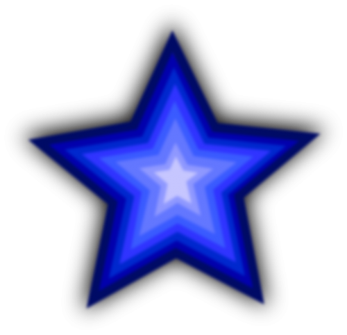 stars blue drop shadow