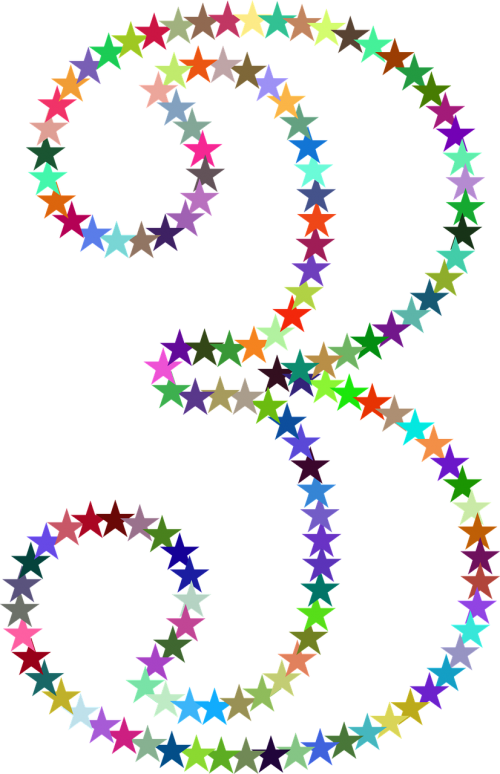 stars colorful prismatic