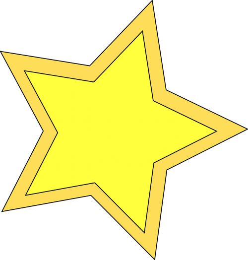 stars shapes yellow