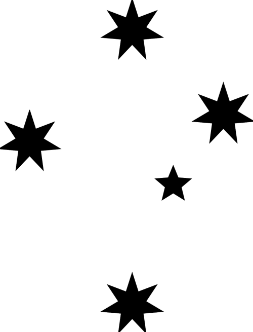 stars black silhouette