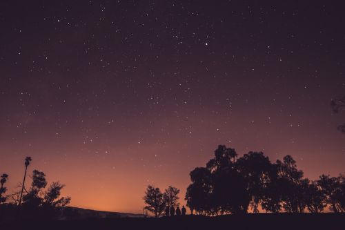 stars sky dusk