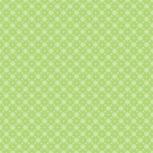 Stars And Dots Pattern Lime Green