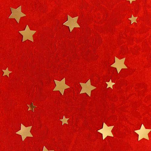 Stars On A Red Tablecloth